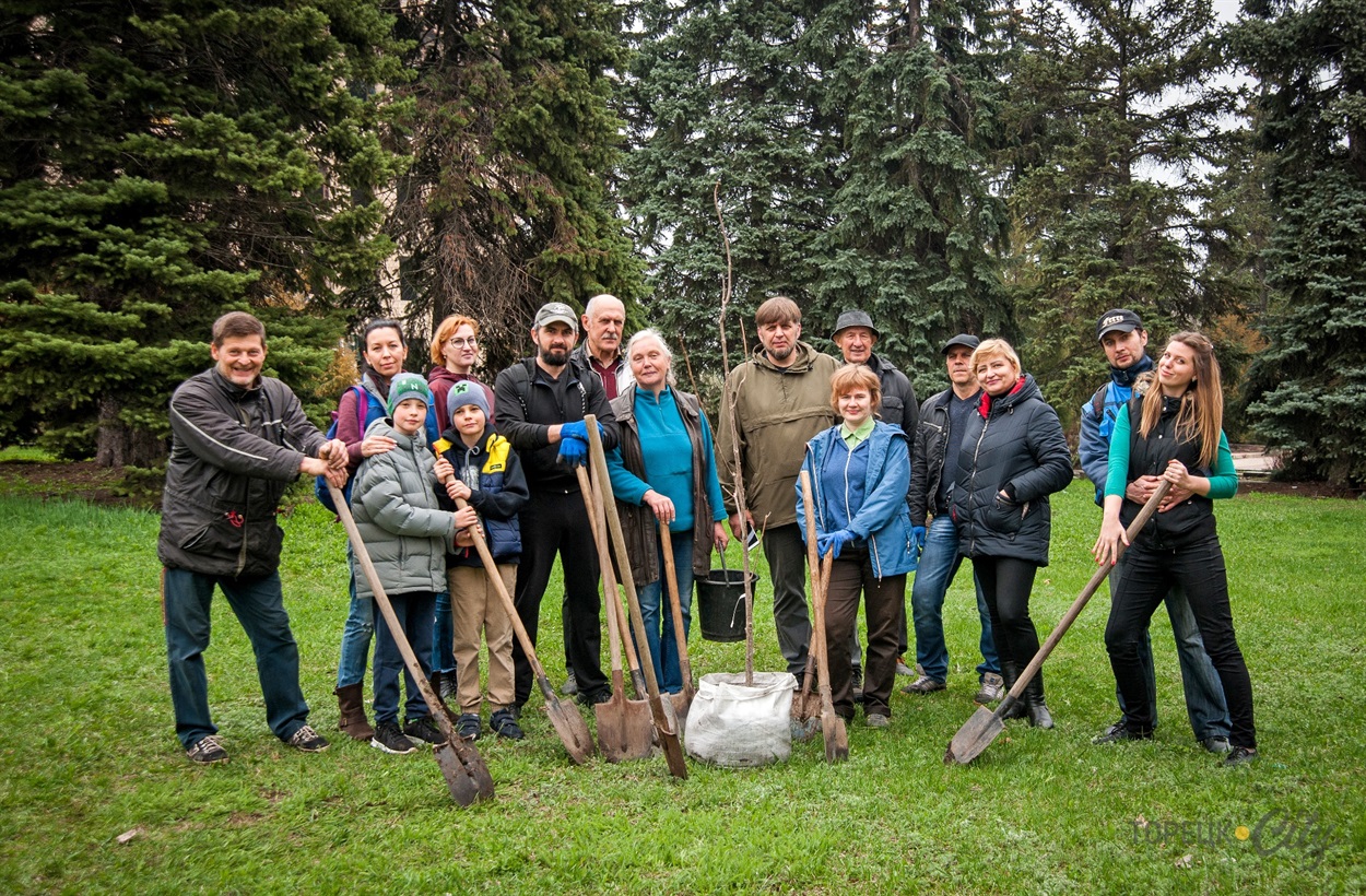 В Торецке высадили деревья со всей Украины (фото)