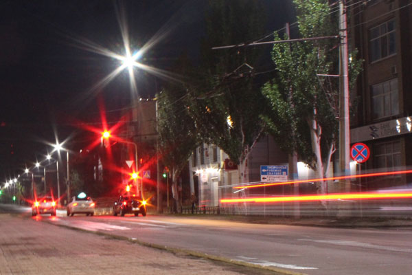В Северодонецке установили современные уличные фонари (фото)