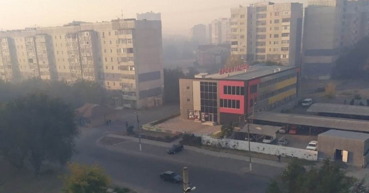 Луганск накрыло вредным дымом от пожаров