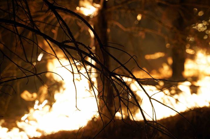 В Станично-Луганском районе продолжают бушевать пожары
