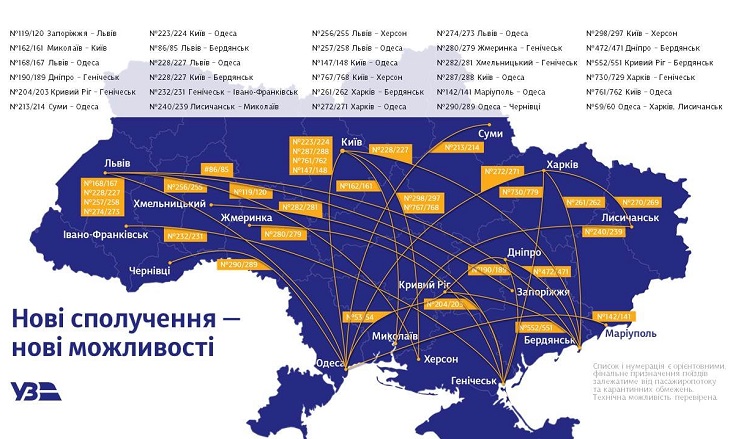 Летом планируется запуск поезда между Мариуполем и Одессой