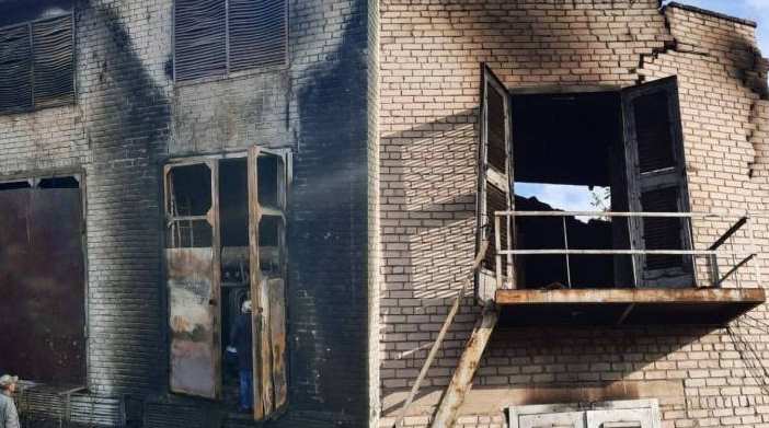 В Донецке произошел пожар со взрывом