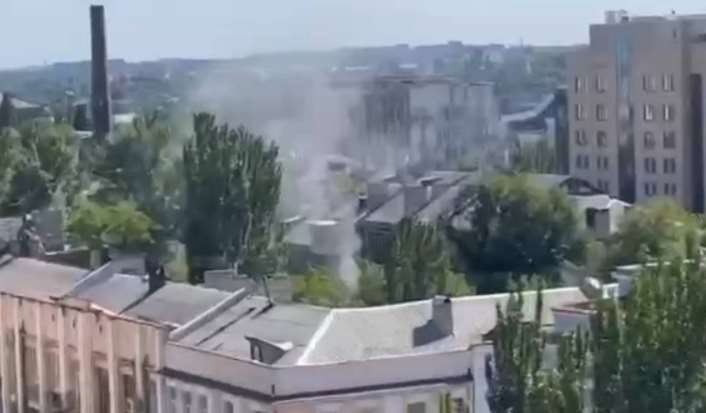 В Донецке прогремел взрыв у офиса Пушилина