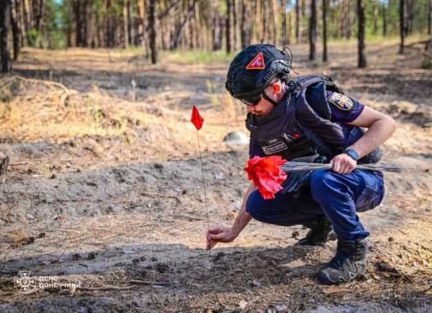 За добу на Донеччині піротехніки виявили 30 вибухонебезпечних предметів