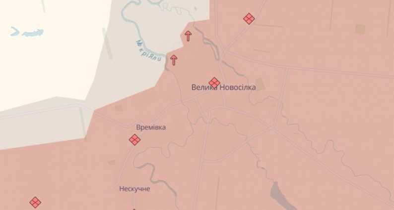 Українські війська уникли оточення в південній частині та відійшли на околиці Великої Новосілки