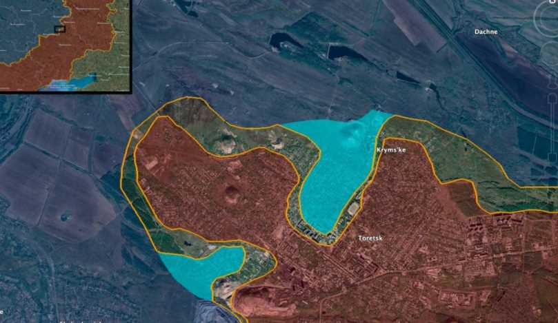 ВСУ провели контратаки по флангам в районе Торецка