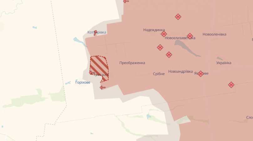 Російські війська окупували два села у Донецькій області: одне з них біля кордону з Дніпропетровщиною – DeepState