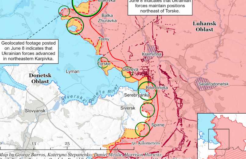 Украинские войска продвинулись на Лиманском направлении - ISW
