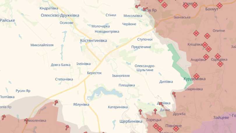 Армія РФ з трьох напрямків намагається взяти в кільце Костянтинівку – ЗСУ