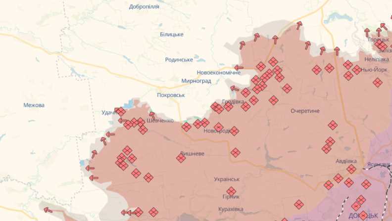 Росіяни розділили Покровське угруповання військ і рухаються у дві різні сторони – ЗСУ