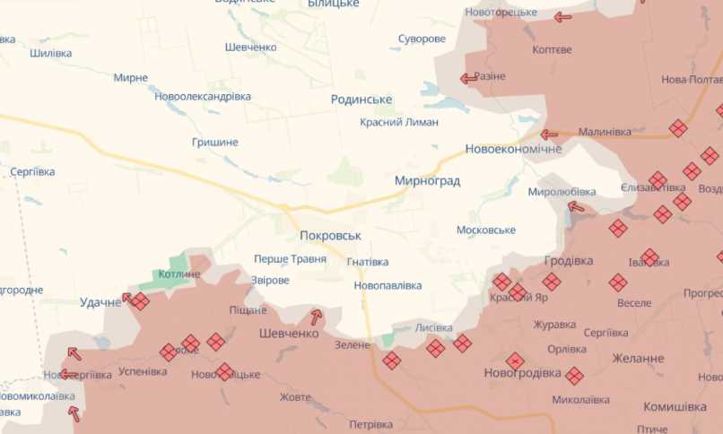 Российские войска FPV-дронами контролируют всю трассу между Покровском и Родинским - МВА
