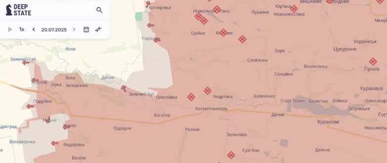 DeepState: ЗС РФ просуваються біля Новоторецького та Попового Яру, важкі бої — у Воскресенці та Вільному Полі