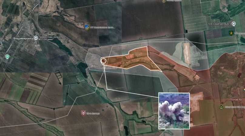 Російські війська закріпилися біля Володимирівки на Донеччині