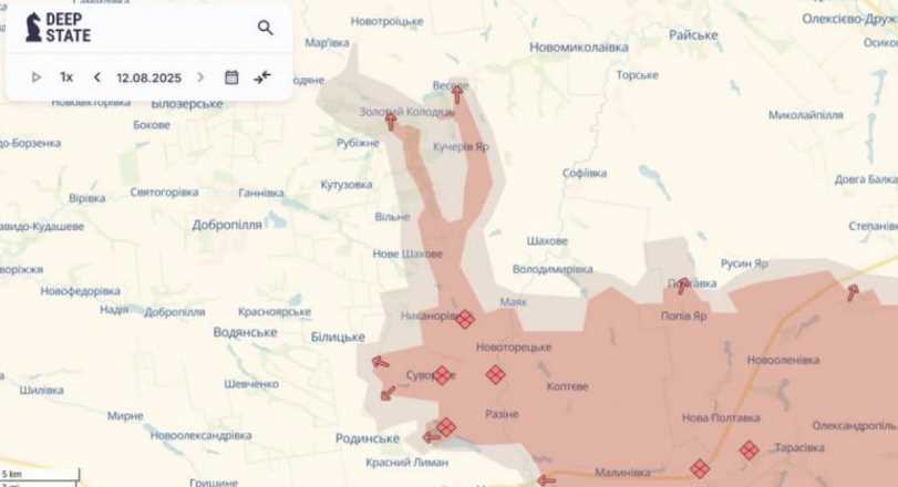 Російські військові просунулися біля Добропілля та Костянтинівки — DeepState