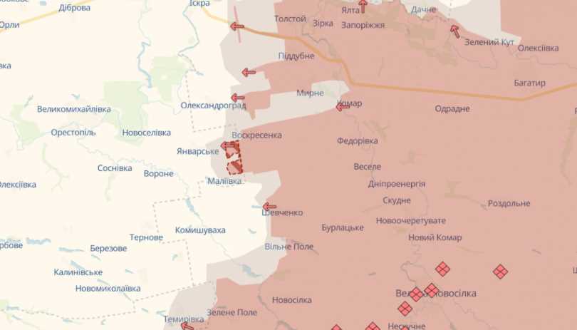 Російська армія просунулася з Донецької у Дніпропетровську область – DeepState