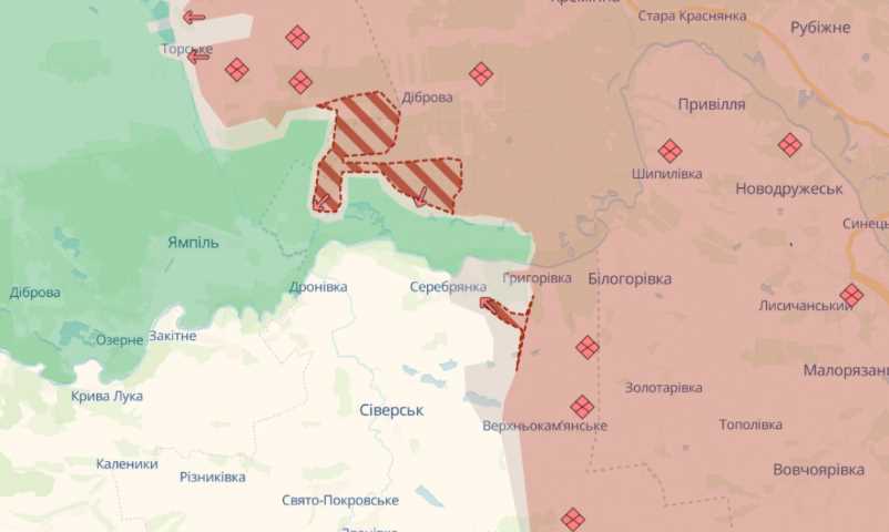 Російські війська просунулися під Сіверськом – DeepState