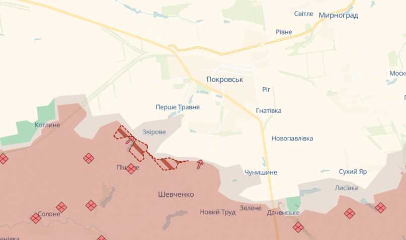 Російська армія просунулася під Покровськом – DeepState