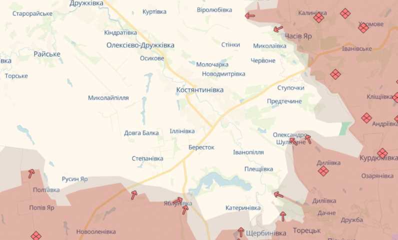 Цель российской армии на осень - захватить Константиновку - ВСУ