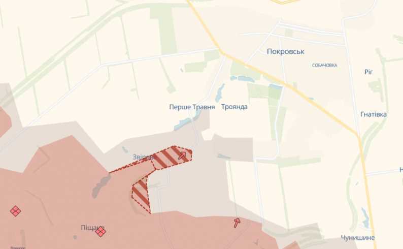 Российские войска продвинулись в селе под Покровском - DeepState