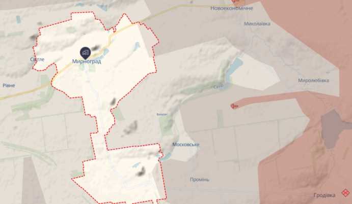 Россияне усилили штурмы на подступах к Мирнограду