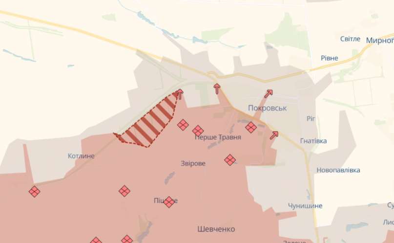 Российские войска продвинулись под Покровском – DeepState