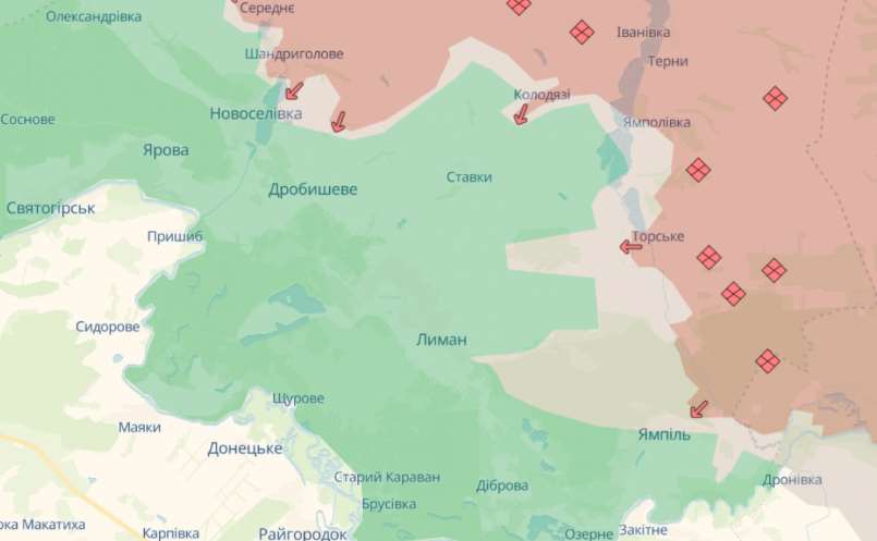 В ВСУ рассказали, как российские войска наступают на Лиманском направлении