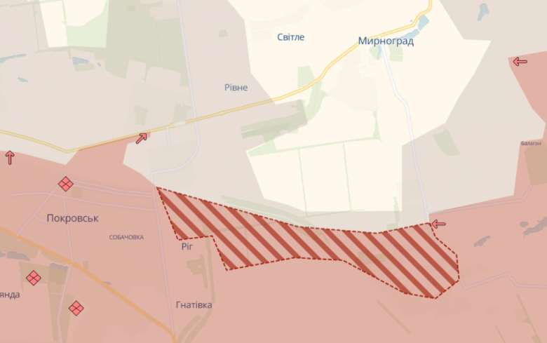Російські війська просунулися у Мирнограді, Сіверську та поблизу Покровська – DeepState