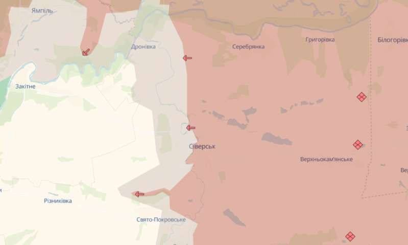 Російська армія намагається обійти Сіверськ: у ЗСУ назвали напрямок