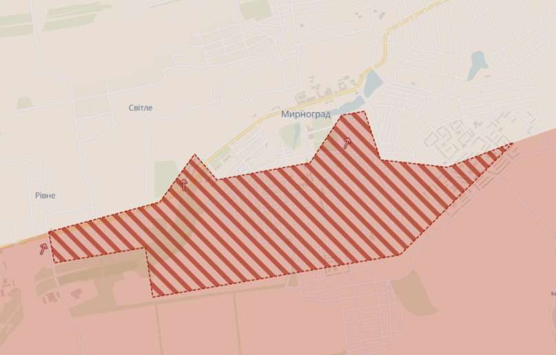 Российская армия продвинулась в Мирнограде и возле Гуляйполя – DeepState