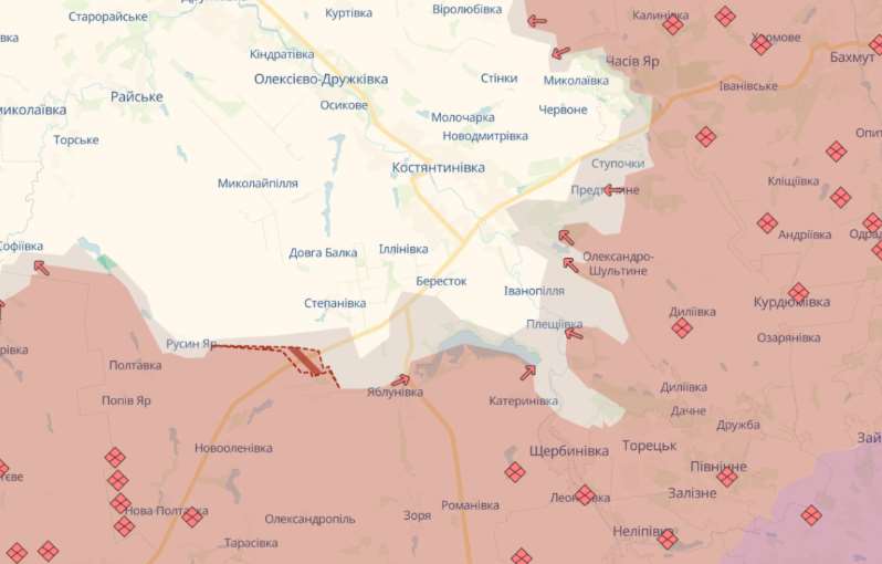 Российские войска продвинулись в Донецкой и Запорожской областях – DeepState