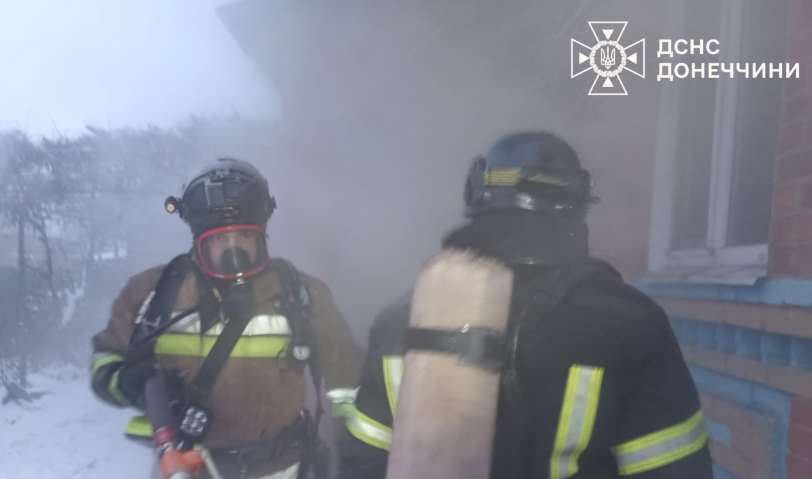 В Славянске во время пожара погиб мужчина