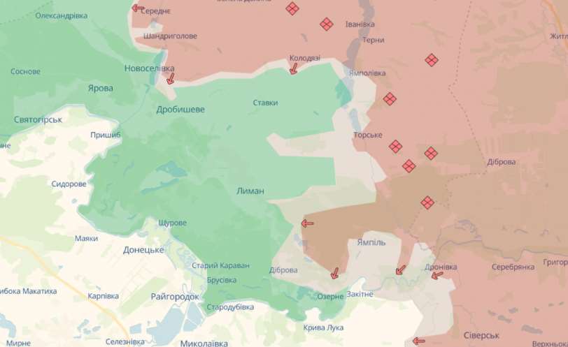 Російські війська намагаються взяти у напівкільце Лиман – ЗСУ