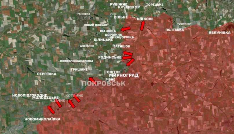 Российские войска сосредотачивают усилия на попытках продвижения в районе Удачного под Покровском – ВСУ