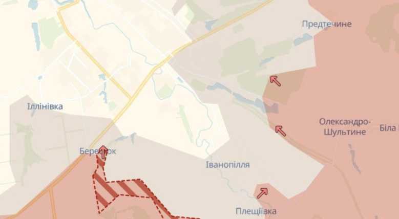 Російські війська просунулися біля Берестка на Донеччині - DeepState
