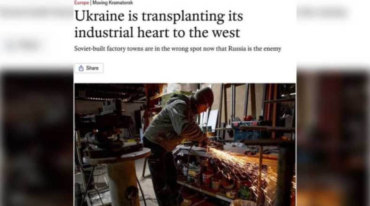 Из-за рисков на фронте из Краматорска начали вывозить промышленные мощности — The Economist