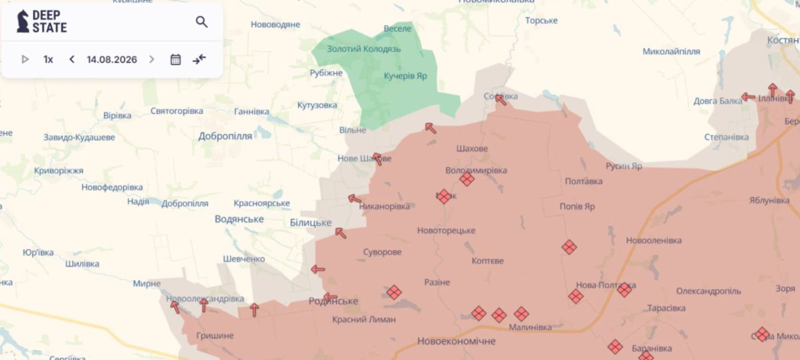 Армия РФ продвинулась в районе Белицкого