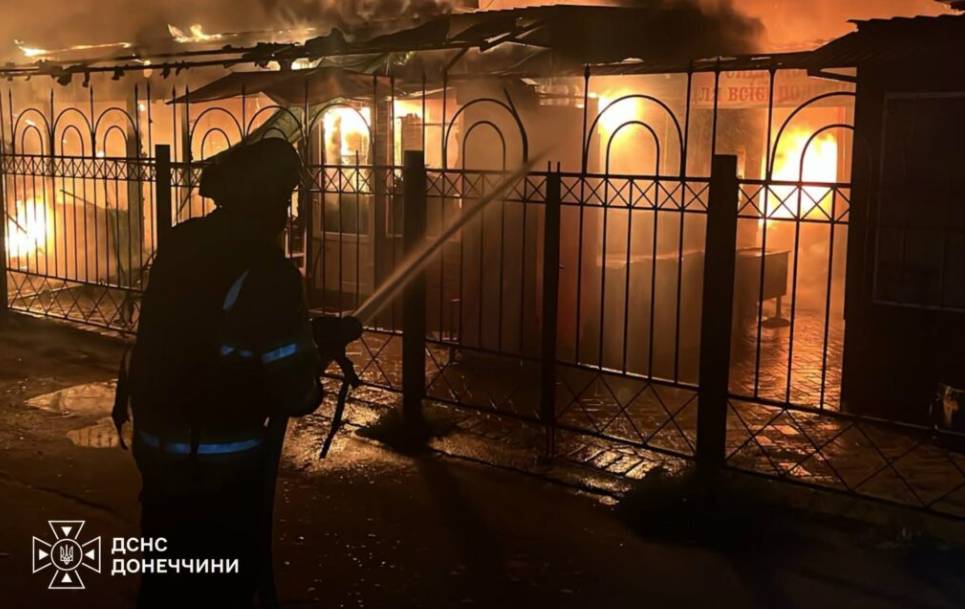 Обстрелы Донецкой области привели к пожарам в Славянске, Очеретино и Краматорске